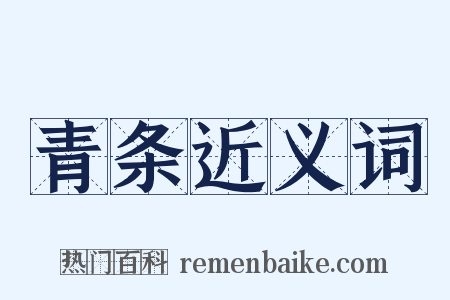 青条近义词是什么意思的图片